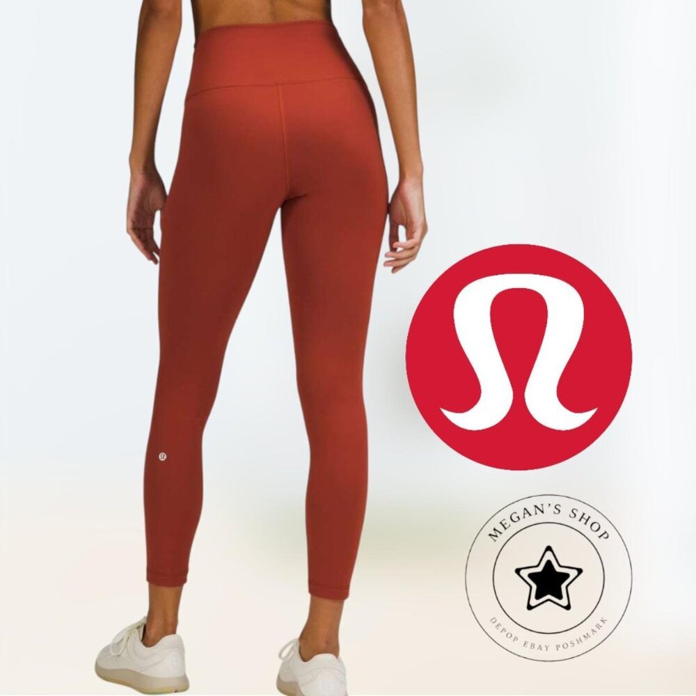 Lululemon Wunder Train High-waisted Tight 25" Cayenne Leggings Women's Size 4